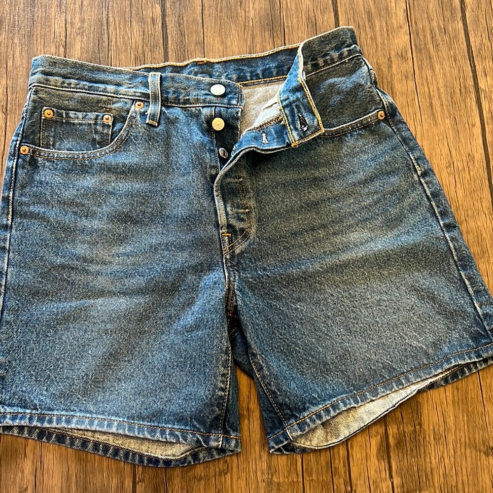 Levi’s 501 shorts with longer inseam